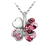beautiful man-made crystal necklace