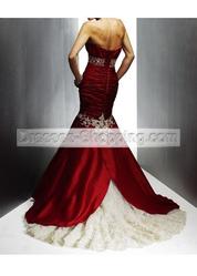 Chest Wrap Lace up Mid Back Court Train Wedding Dresses | only  $229.2