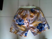 Balinese blue and yellow painting pants