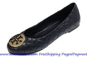Hot sale Tory Burch Quinn Quilted Patent Ballerina Flat Shoes Free shi
