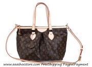 Sell Louis Vuitton Monogram Canva Palermo PM Brown Handbags Free shipp