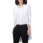 Women Chiffon Blouse Long Sleeve Elegant Office Shirt Tops