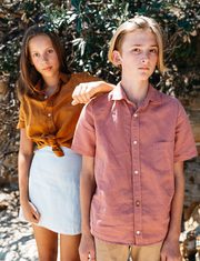 Luxurious Linen Unisex Shirts for Tweens and Teens