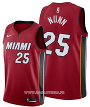 Miami Heat Kendrick Nunn No 25 Statement Red Jersey