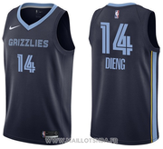 Memphis Grizzlies Gorgui Dieng NO 14 Icon Blue Jersey