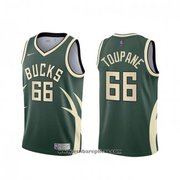 Milwaukee Bucks Axel Toupane NO 66 Earned 2020-21 Green Jersey
