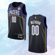 Indiana Pacers Bennedict Mathurin NO 00 City 2022-23 Blue Jersey