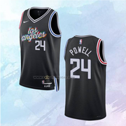 NO 24 Norman Powell Jersey Los Angeles Clippers City Black 2022-23